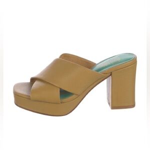 Charlotte Stone Tan Mules